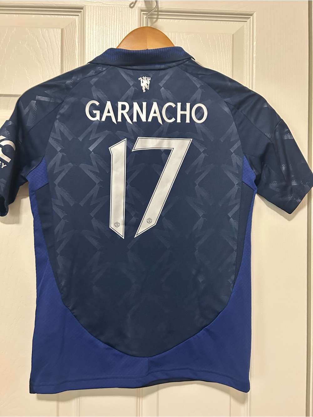 AdidasManchester United Garnacho #17 Away 2024-25 Adidas Jersey Kids 11-12yrs